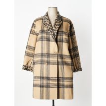 TWINSET - Manteau court marron en laine pour femme - Taille 40 - Modz