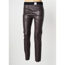 ZERRES - Pantalon slim marron en viscose - Femme - Taille 36 - Modz