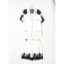 MARJOLAINE - Pyjashort beige en nylon - Femme - Taille 46 - Modz