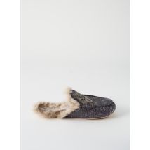 RUBY+ED - Chaussons/Pantoufles gris en textile - Femme - Taille 37 - Modz