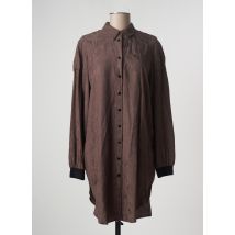 NÜ - Robe mi-longue marron en viscose - Femme - Taille 36 - Modz