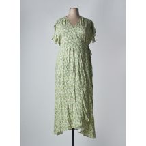 LA FIANCÉE - Robe longue vert en viscose - Femme - Taille 50 - Modz