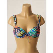 CHERRY BEACH - Haut de maillot de bain bleu en polyamide - Femme - Taille 95B - Modz