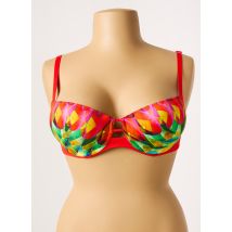 ANTIGEL - Haut de maillot de bain rouge en polyamide - Femme - Taille 90E - Modz