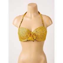 ANTIGEL - Haut de maillot de bain jaune en polyester - Femme - Taille 100B - Modz