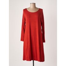 LINGAM - Robe mi-longue orange en viscose - Femme - Taille 42 - Modz