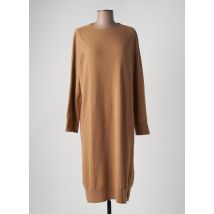 LES BLONDINETTES - Robe mi-longue beige en laine - Femme - Taille 34 - Modz