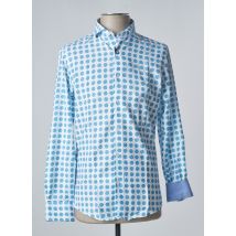 RECYCLED ART WORLD - Chemise manches longues bleu en coton - Homme - Taille XS - Modz