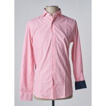 RECTANGLE BLANC - Chemise manches longues rose en coton - Homme - Taille XS - Modz