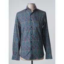 RECYCLED ART WORLD - Chemise manches longues bleu en coton - Homme - Taille XS - Modz