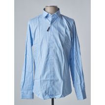 RECYCLED ART WORLD - Chemise manches longues bleu en coton - Homme - Taille S - Modz