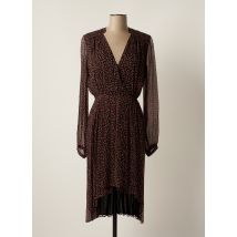 IDANO - Robe mi-longue noir en viscose - Femme - Taille 38 - Modz