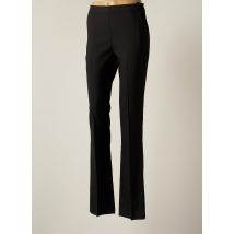 PABLO - Pantalon droit noir en laine vierge pour femme - Taille 42 - Modz