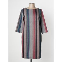 SANDWICH - Robe mi-longue gris en polyester - Femme - Taille 38 - Modz