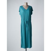 SANDWICH - Robe mi-longue bleu en tencel - Femme - Taille 38 - Modz