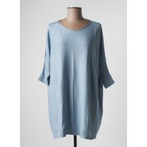 SANDWICH - Pull tunique bleu en coton - Femme - Taille 36 - Modz