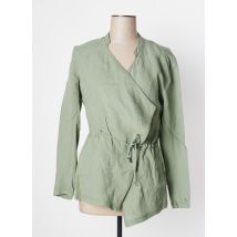 SANDWICH - Veste casual vert en lin - Femme - Taille 36 - Modz