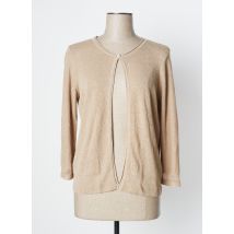 SANDWICH - Gilet manches longues beige en lin - Femme - Taille 40 - Modz