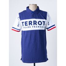 TERROT - Polo bleu en coton - Homme - Taille L - Modz