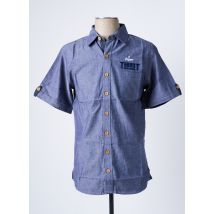 TERROT - Chemise manches courtes bleu en coton - Homme - Taille XL - Modz