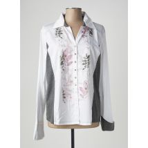 GRIFFON - Chemisier blanc en coton pour femme - Taille 54 - Modz