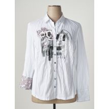JUST WHITE - Chemisier blanc en polyester - Femme - Taille 48 - Modz