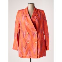 ALHAN - Blazer orange en lin - Femme - Taille 36 - Modz