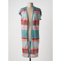 CRISTINA GAVIOLI - Gilet manches courtes vert en viscose - Femme - Taille 40 - Modz