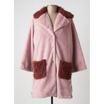 LA STAMPA - Manteau long rose en polyester - Femme - Taille 34 - Modz