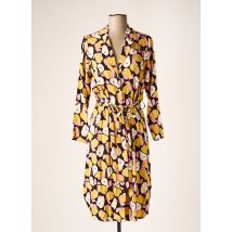 COMPAÑIA FANTASTICA - Robe mi-longue jaune en viscose - Femme - Taille 38 - Modz