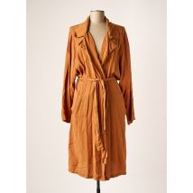 PIMENT ROUGE - Trench marron en tencel - Femme - Taille 46 - Modz