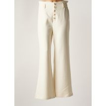 ANDY & LUCY - Pantalon flare beige en polyester - Femme - Taille 38 - Modz