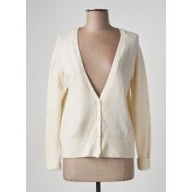 ZYGA - Gilet manches longues beige en merinos - Femme - Taille 34 - Modz