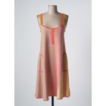 TRICOT CHIC - Robe mi-longue orange en coton - Femme - Taille 40 - Modz