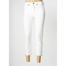 ANGELO MARANI - Pantacourt beige en coton - Femme - Taille 36 - Modz