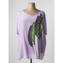 MARINA RINALDI - Blouse violet en soie - Femme - Taille 52 - Modz