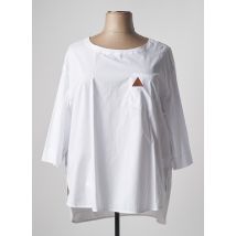 MARINA SPORT - Blouse blanc en coton pour femme - Taille 52 - Modz