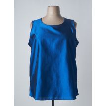 MARINA RINALDI - Top bleu en soie - Femme - Taille 50 - Modz