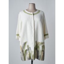 MARINA RINALDI - Veste chic beige en lin - Femme - Taille 46 - Modz