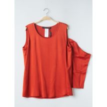 MARINA RINALDI - Top orange en acetate pour femme - Taille 50 - Modz