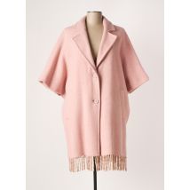 MARINA RINALDI - Manteau court rose en laine - Femme - Taille 48 - Modz