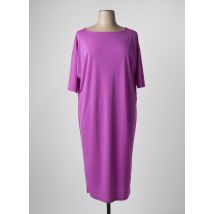 MARINA RINALDI - Robe mi-longue violet en acetate - Femme - Taille 42 - Modz