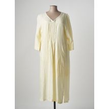 MARINA SPORT - Robe longue jaune en lin pour femme - Taille 44 - Modz