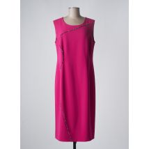 MARINA RINALDI - Robe mi-longue rose en acetate - Femme - Taille 44 - Modz