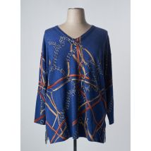 MARINA SPORT - Pull tunique bleu en laine vierge - Femme - Taille 38 - Modz