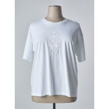 MARINA RINALDI - T-shirt blanc en coton pour femme - Taille 46 - Modz