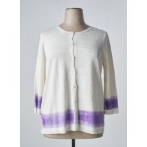 VOYAGE BY MARINA RINALDI - Gilet manches longues beige en chanvre - Femme - Taille 46 - Modz