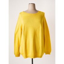 MARINA SPORT - Pull tunique jaune en coton - Femme - Taille 54 - Modz