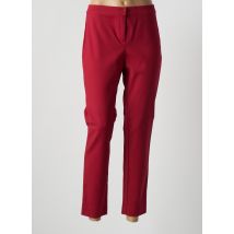 MARINA RINALDI - Pantalon slim rouge en coton - Femme - Taille 44 - Modz