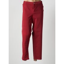 MARINA SPORT - Pantalon droit rouge en coton - Femme - Taille 56 - Modz
